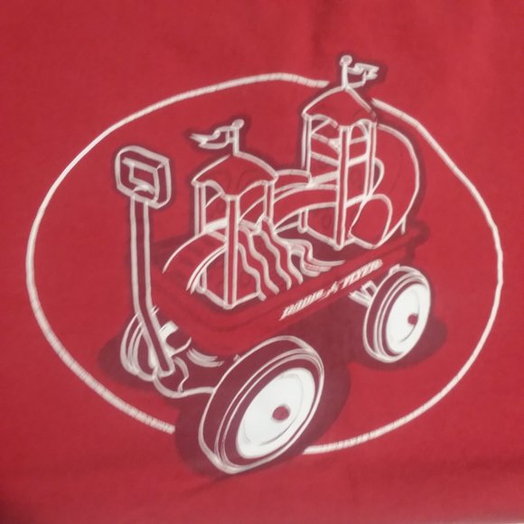 Fruit of the Loom Radio Flyer Men's Short Sleeve T Shirt in Size L - Picture 3 of 6